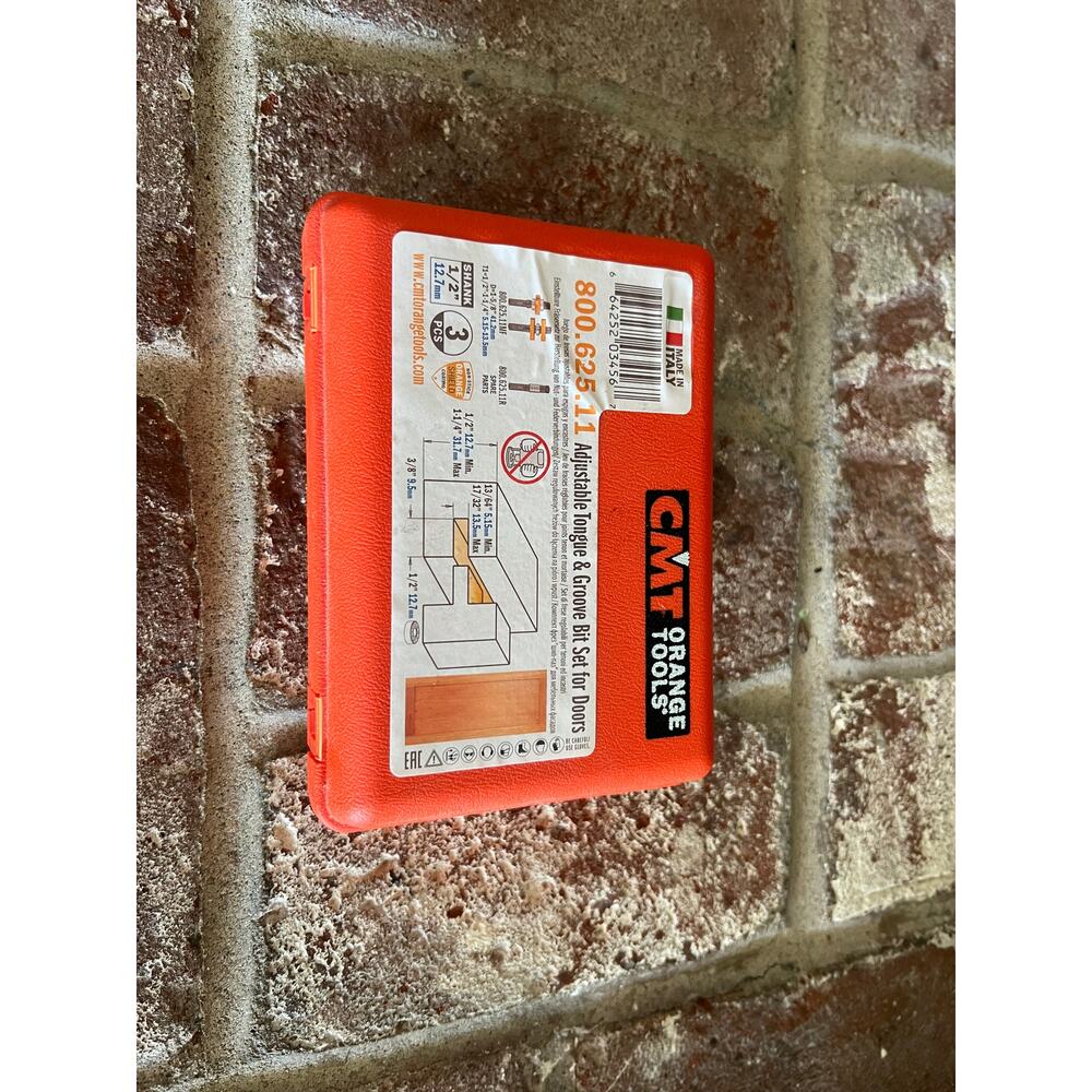 CMT Adjustable Tongue & Groove Bit Sets Cabinet Doors Carbide Tipped 800.625.11